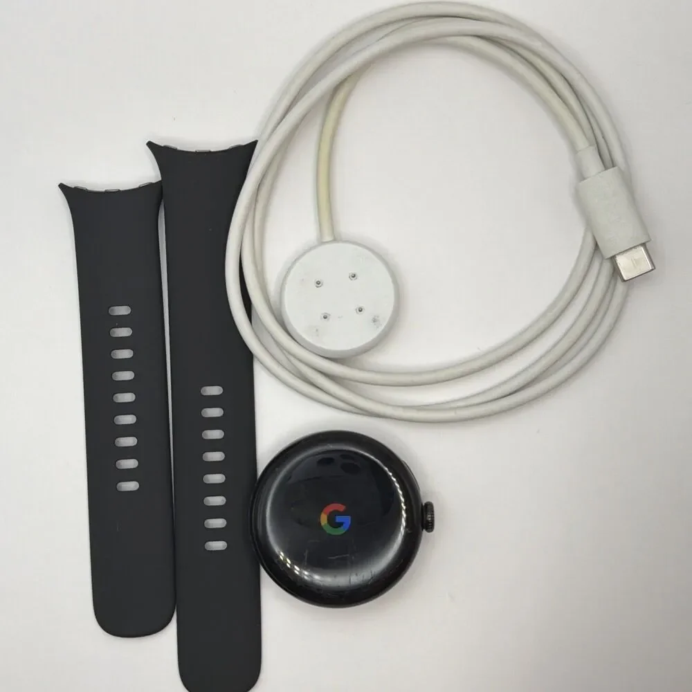Google Pixel Watch 2 41mm Black WiFi Smartwatch Tested Working